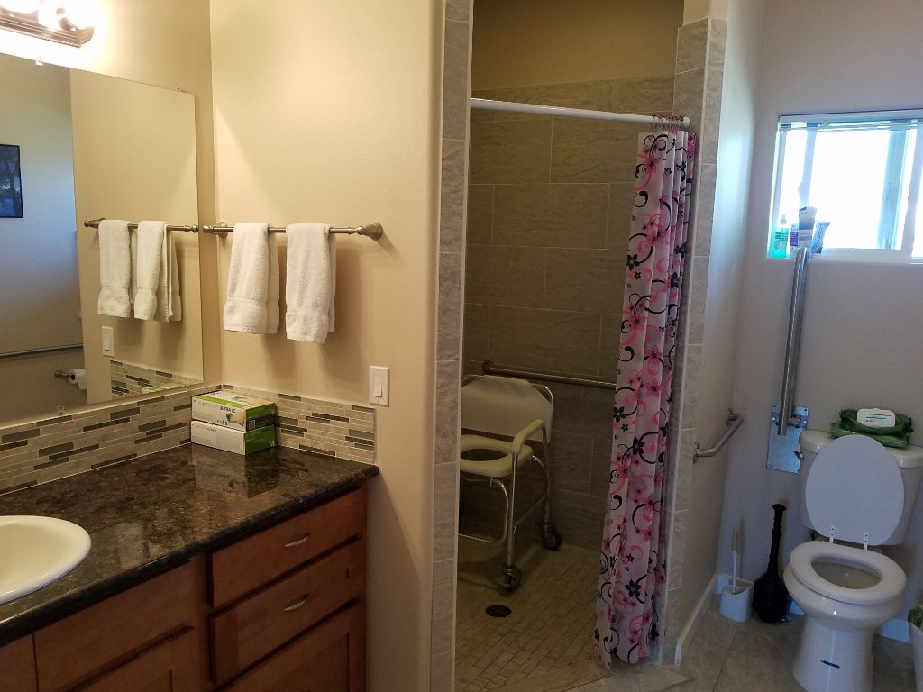 Lenas Gentle Care Princeton Facility Front Bathroom